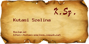 Kutasi Szelina névjegykártya